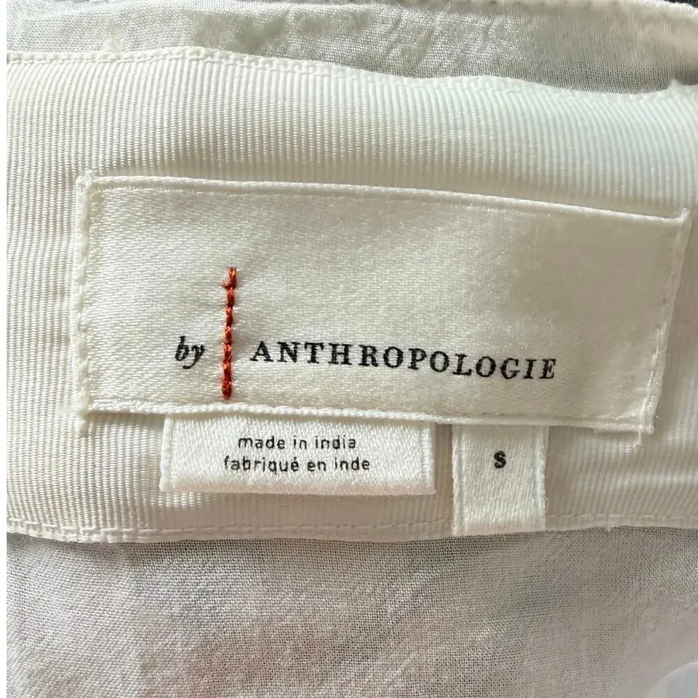 Anthropologie Katerina Floral Button-Front Dress Small - Picture 5 of 5